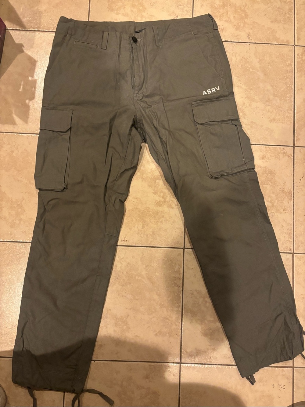 ASRV rip stop technical cargo pants XL Olive